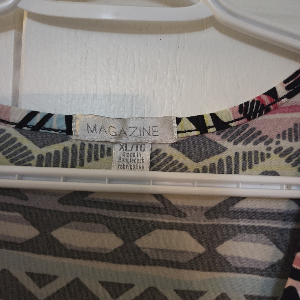 Vibrant Patterned High Low Dress - Picture 3 of 6